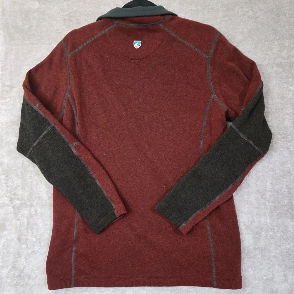 KUHL Interceptr Quarter Zip Fleece Mens Small Maroon‎ Sweater Gorpcore Outdoors